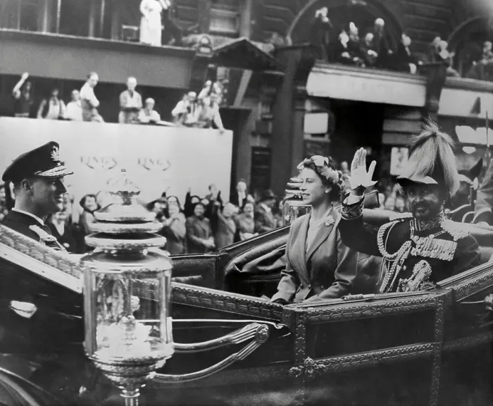 Framed Print : Haile Selassie Waving to Crowds Framed Print : Haile Selassie Waving to Crowds
