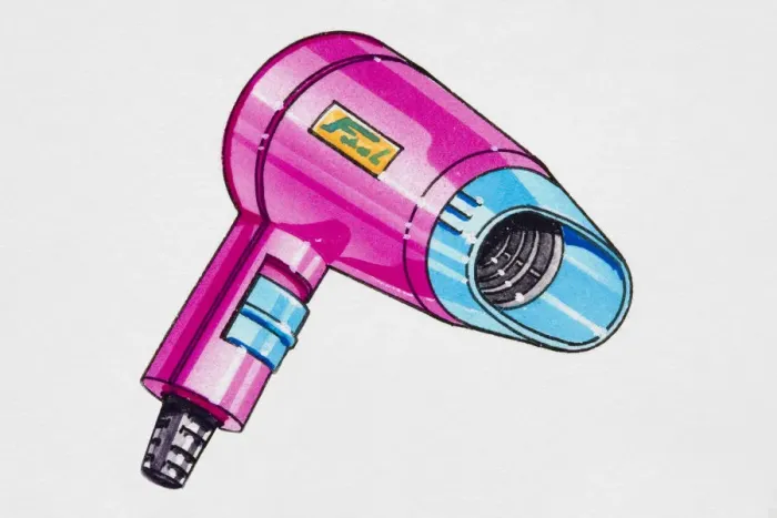 Framed Print : Hairdryer
