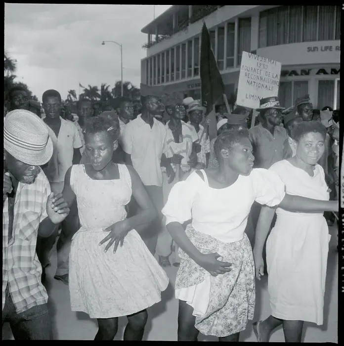 Framed Print : Haitian Citizens Celebrating Framed Print : Haitian Citizens Celebrating