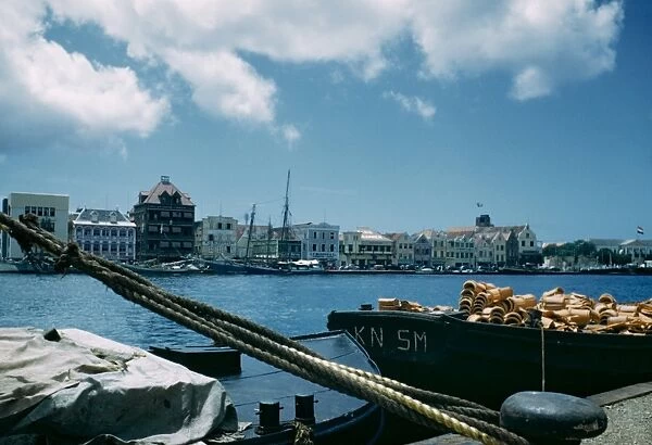 Haitian Harbour. A view across a harbour, Haiti, July 1949