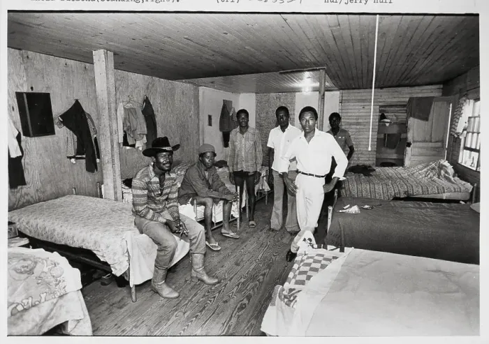 Framed Print : Haitian Migrant Workers in Shared Housing Framed Print : Haitian Migrant Workers in Shared Housing