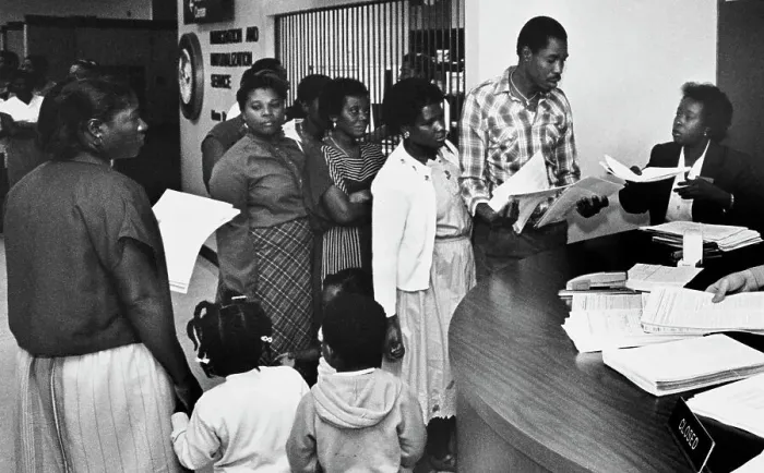 Framed Print : Haitian Refugees Outside Immigration Services Framed Print : Haitian Refugees Outside Immigration Services