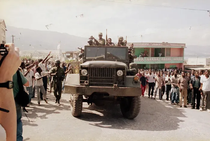 Framed Print : Haitian Street Unrest in 1986 Framed Print : Haitian Street Unrest in 1986
