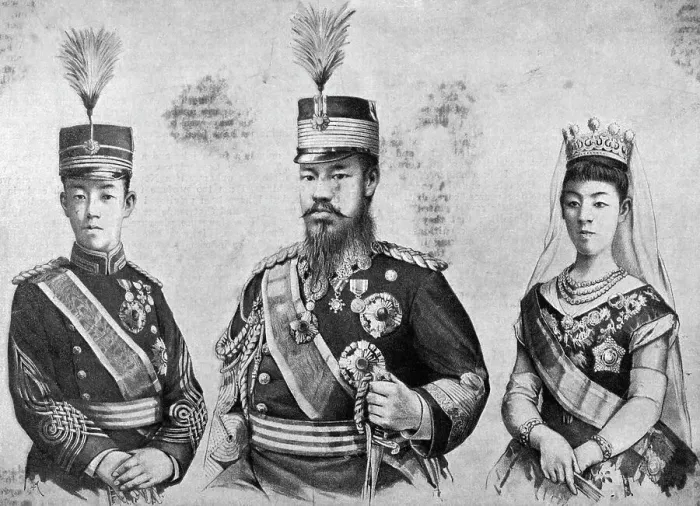 Framed Print : Half Length Of Japanese Leaders Framed Print : Half Length Of Japanese Leaders