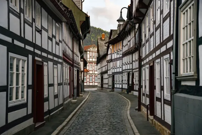 Framed Print : Half timbered houses of Goslar Framed Print : Half timbered houses of Goslar