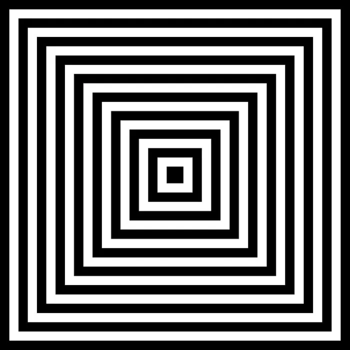 Framed Print : Halftone abstract background of concentric black and white squares Framed Print : Halftone abstract background of concentric black and white squares