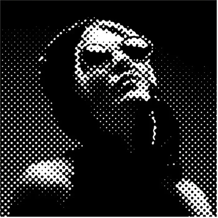 : Halftone Pattern. Portrait of a French Diva