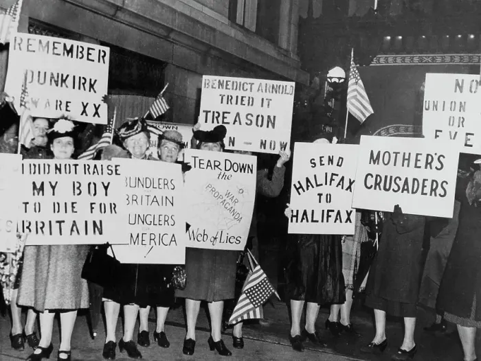 Framed Print : Halifax Picketed at Chicago Speech Framed Print : Halifax Picketed at Chicago Speech