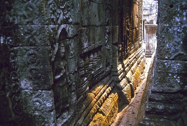 Hall of Angkor Wat in sunlight