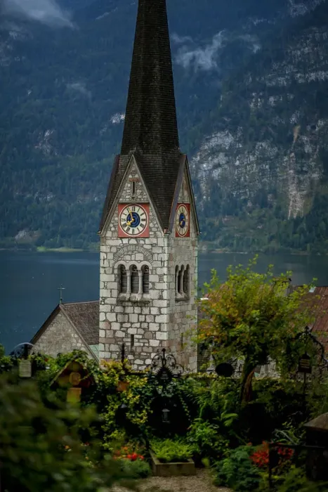 Framed Print : Hallstatt and Lake