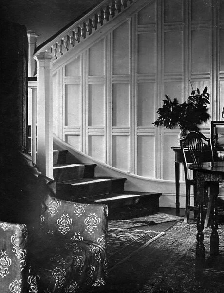 Hallway. circa 1900: The hallway of the Fuiltus House