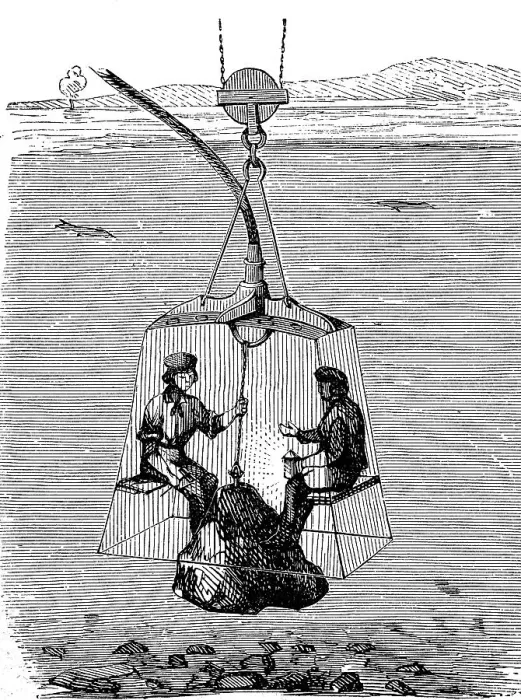 Framed Print : Hamburg Diving Bell, Germany, 1880, digitally restored reproduction of an original from the 19th century Framed Print : Hamburg Diving Bell, Germany, 1880, digitally restored reproduction of an original from the 19th century