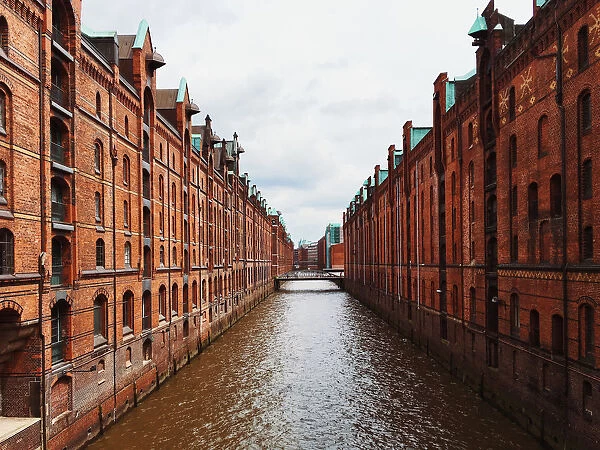 Hamburg warehouses in Speicherstadt, Germany