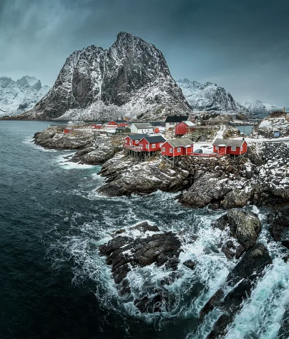 Framed Print : Hamnoy village in Lofoten, Norway Framed Print : Hamnoy village in Lofoten, Norway