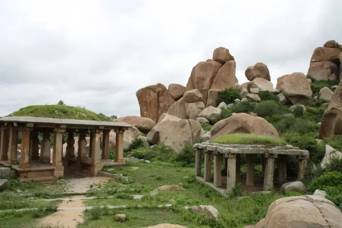 Framed Print : Hampi Stones and Temples Framed Print : Hampi Stones and Temples