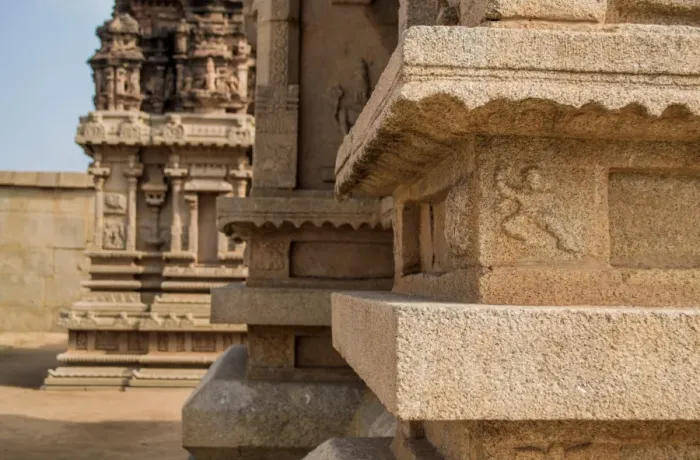 Framed Print : Hampi village close-up ruins Framed Print : Hampi village close-up ruins