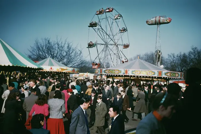 Framed Print : Hampstead Heath Easter Fair Framed Print : Hampstead Heath Easter Fair