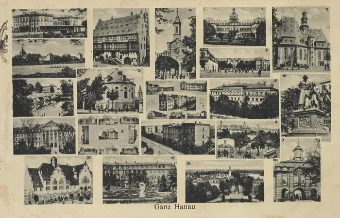 Framed Print : Hanau, Hesse, Germany, postcard with text, view around ca 1910, historical, digital reproduction of a historical postcard, public domain, from that time, exact date unknown Framed Print : Hanau, Hesse, Germany, postcard with text, view around ca 1910, historical, digital reproduction of a historical postcard, public domain, from that time, exact date unknown