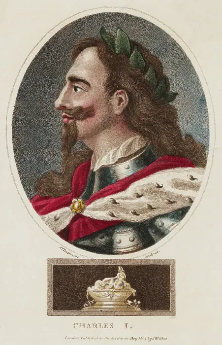 Framed Print : Hand-Colored Print of Charles I of England Framed Print : Hand-Colored Print of Charles I of England