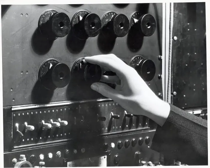 Framed Print : Hand On Dial Of Radio / Adjusting Knob Framed Print : Hand On Dial Of Radio / Adjusting Knob