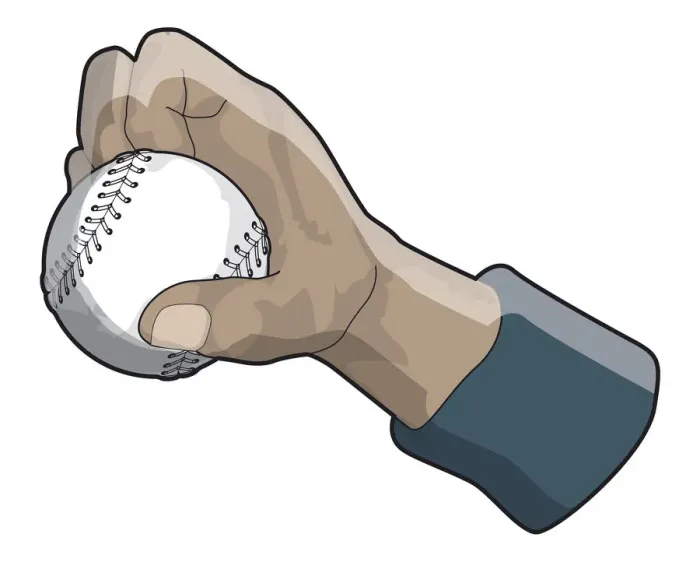 Framed Print : Hand holding baseball Framed Print : Hand holding baseball