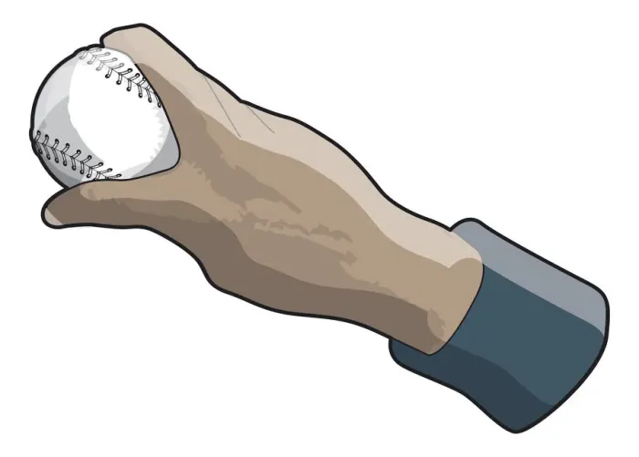 Framed Print : Hand holding baseball Framed Print : Hand holding baseball