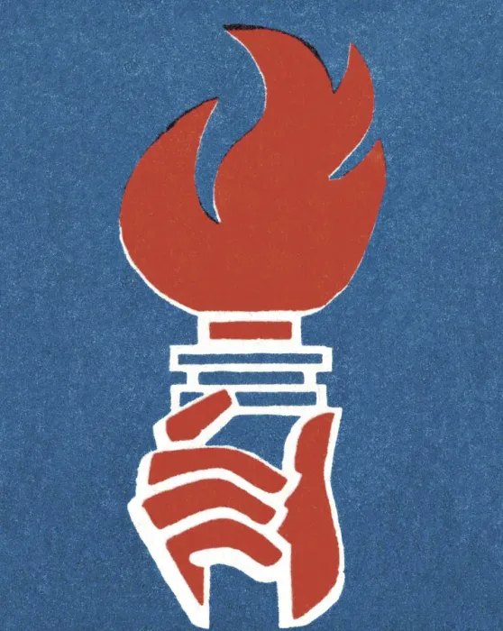 Framed Print : Hand Holding a Burning Torch Framed Print : Hand Holding a Burning Torch