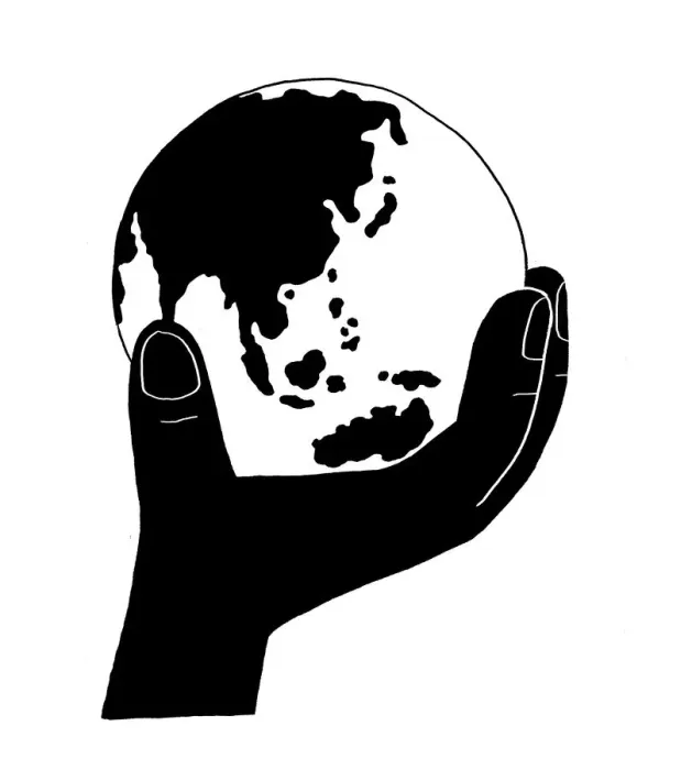 Framed Print : Hand holding globe, showing East Asia and Australia Framed Print : Hand holding globe, showing East Asia and Australia