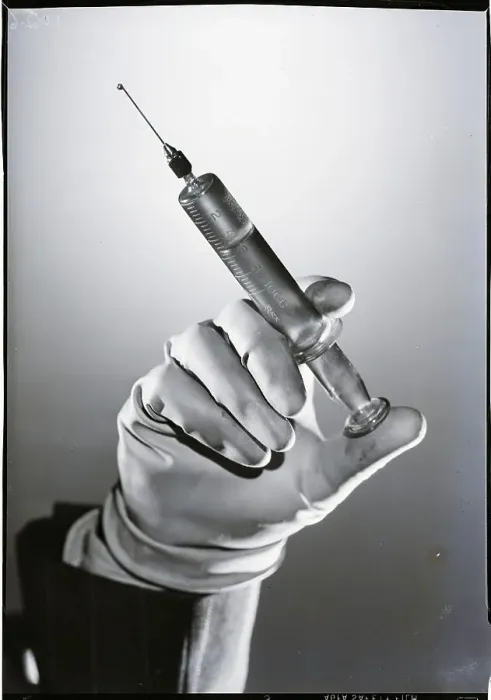 Framed Print : Hand Holding Hypodermic Needle Framed Print : Hand Holding Hypodermic Needle