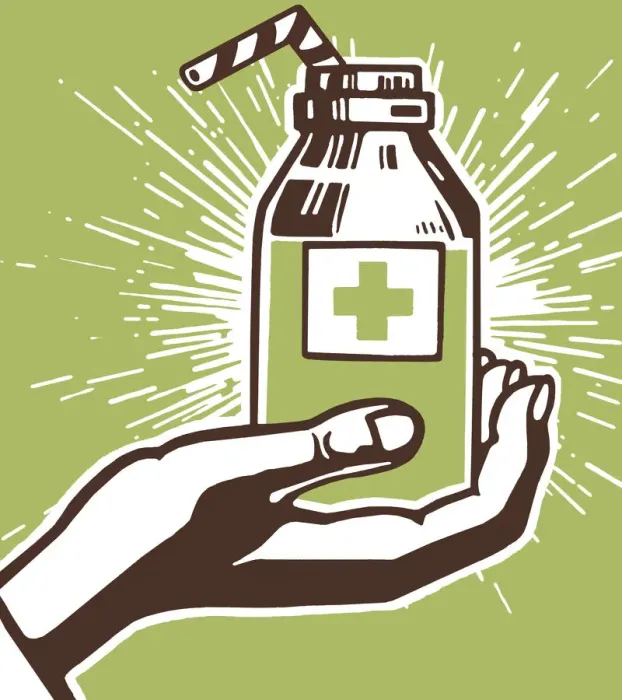 Framed Print : Hand Holding Medicine Bottle Framed Print : Hand Holding Medicine Bottle