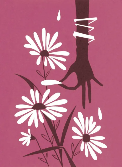 Framed Print : Hand Picking Petals from Flowers