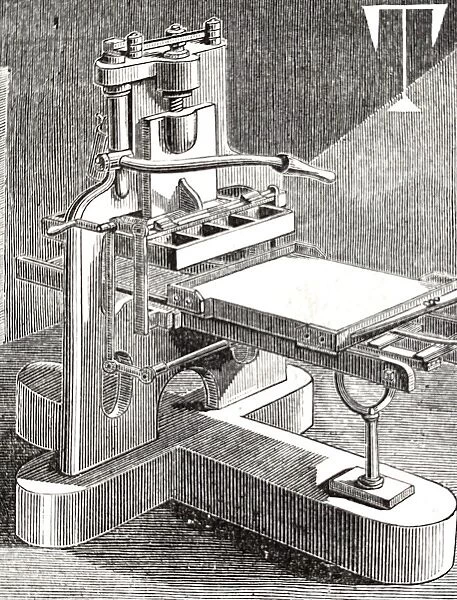 Hand printing press