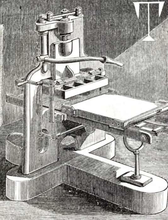 Framed Print : Hand printing press Framed Print : Hand printing press