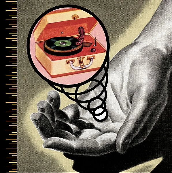 Hand and Record Player