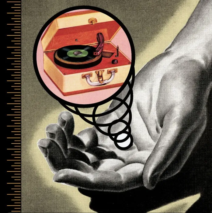 Framed Print : Hand and Record Player Framed Print : Hand and Record Player