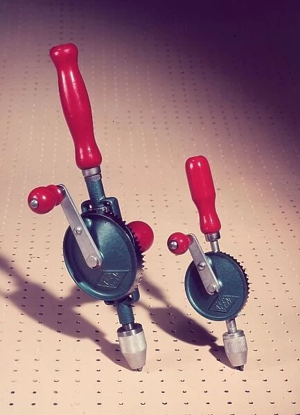 Hand Tool. circa 1955: Keen hand drills for the do-it-yourself enthusiast
