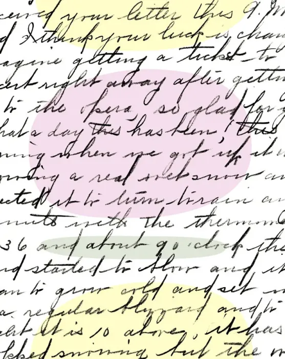 Framed Print : Hand Written Letter