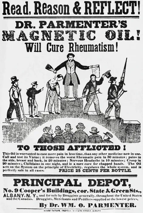 Framed Print : Handbill for Magnetic Oil Framed Print : Handbill for Magnetic Oil