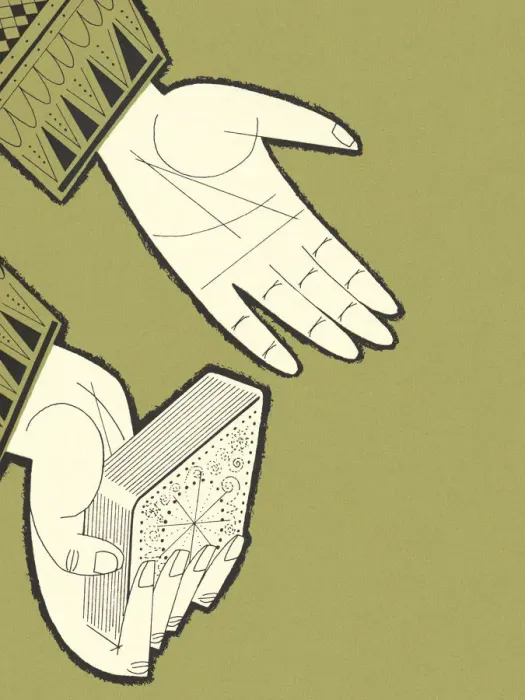 Framed Print : Hands and Deck of Cards