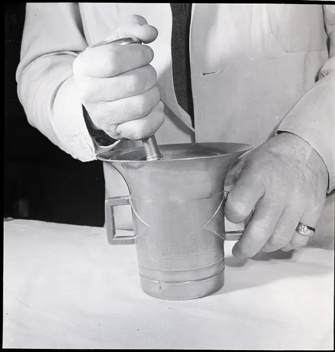 Framed Print : Hands of Pharmacist Using Mortar and Pestal Framed Print : Hands of Pharmacist Using Mortar and Pestal