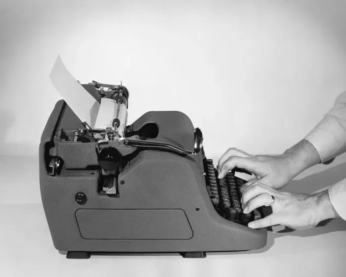 Framed Print : Hands typing Framed Print : Hands typing