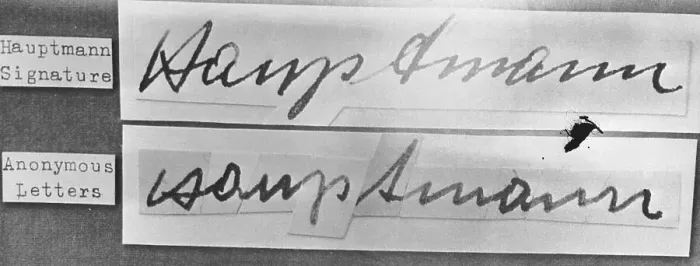 Framed Print : Handwriting of Hauptmann Framed Print : Handwriting of Hauptmann