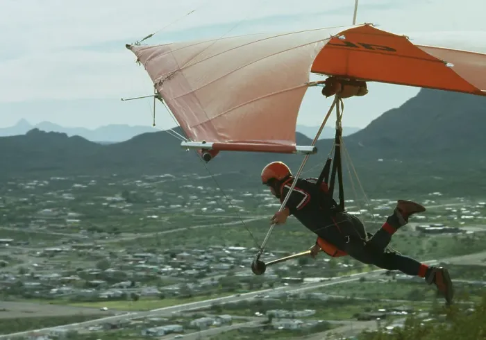 Framed Print : Hang Glider Above Arizona