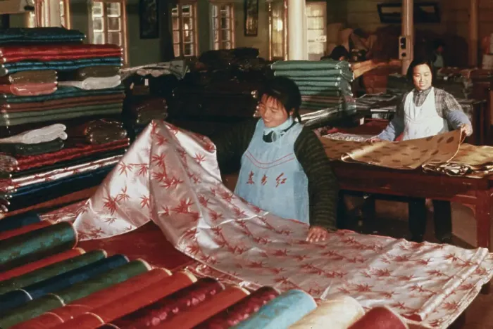 Framed Print : Hangzhou Silk Production Framed Print : Hangzhou Silk Production