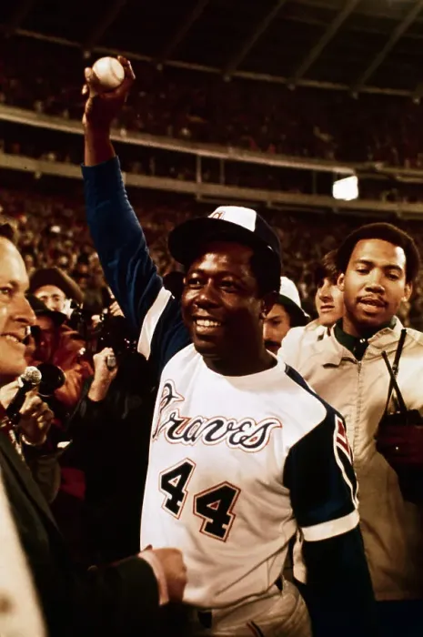 Framed Print : Hank Aaron Holding Baseball Hit for 715th Home Run Framed Print : Hank Aaron Holding Baseball Hit for 715th Home Run