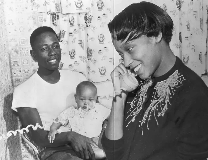 Framed Print : Hank Aaron at Home with His Family Framed Print : Hank Aaron at Home with His Family
