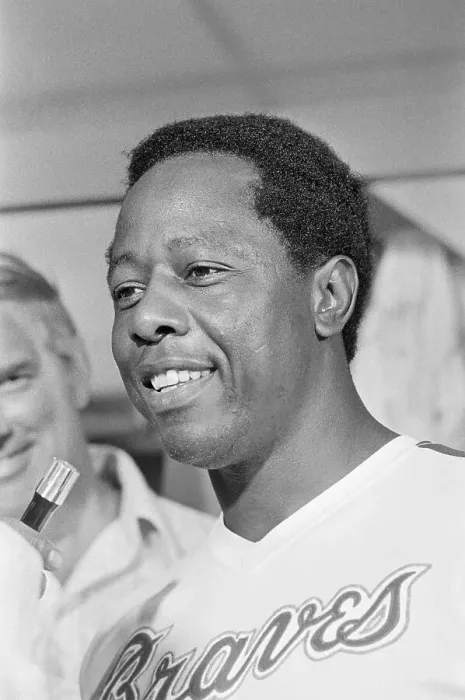 Framed Print : Hank Aaron Being Interviewed after Hitting 700th Homerun Framed Print : Hank Aaron Being Interviewed after Hitting 700th Homerun