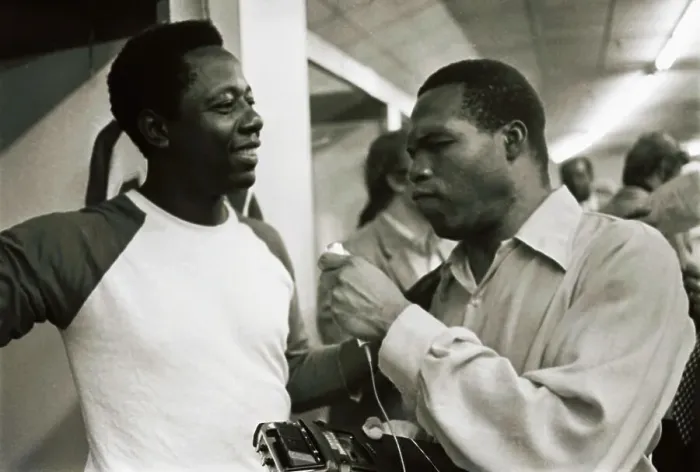 Framed Print : Hank Aaron Talking to News Reporter Joe Walker Framed Print : Hank Aaron Talking to News Reporter Joe Walker