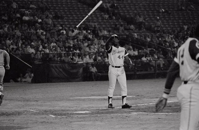 Framed Print : Hank Aaron Tossing The Bat Framed Print : Hank Aaron Tossing The Bat