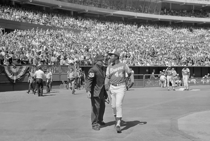 Framed Print : Hank Aaron After Tying Babe Ruth's Record Framed Print : Hank Aaron After Tying Babe Ruth's Record